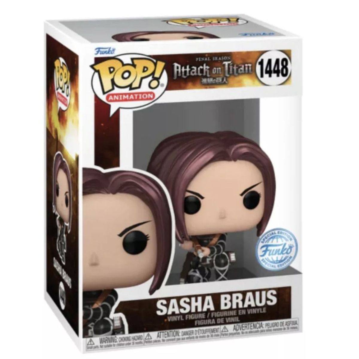 FUNKO - Sasha Metalico Funko Pop 1448 Attack On Titan Final Part