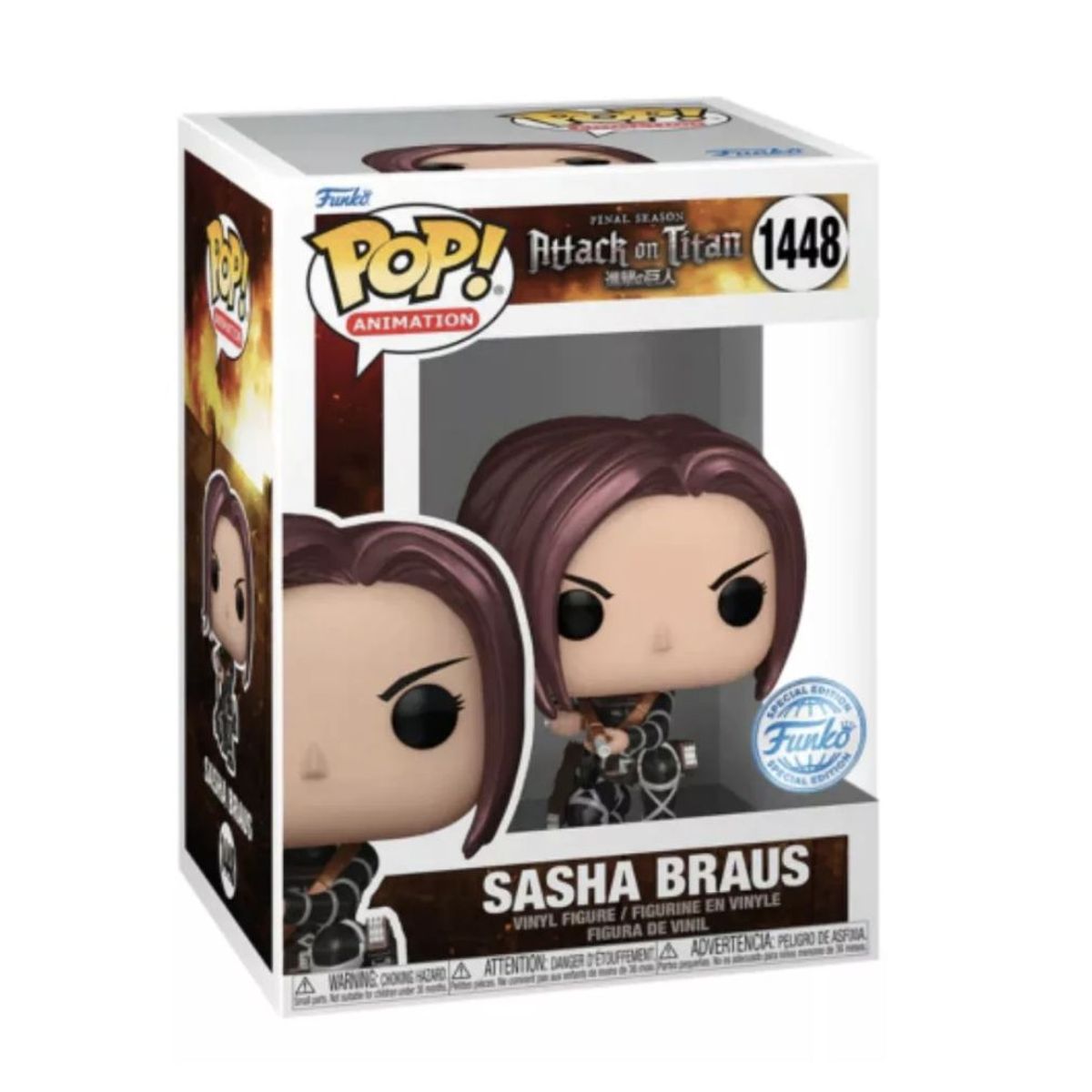 FUNKO - Sasha Metalico Funko Pop 1448 Attack On Titan Final Part