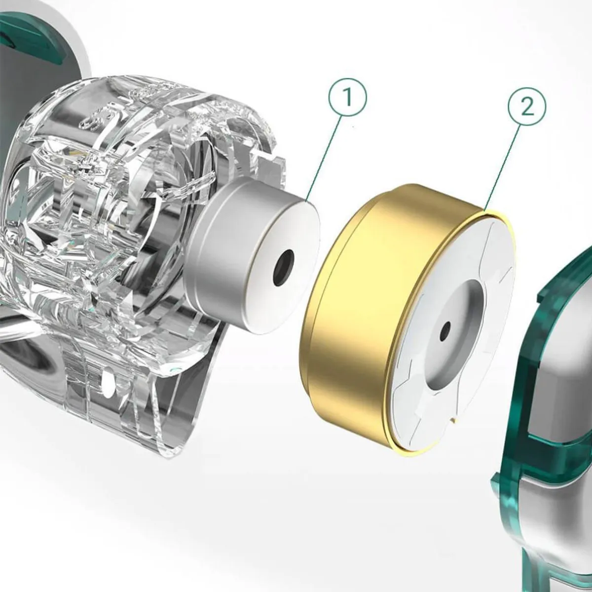 GENERICO - Audifonos Kz ZES Con Micrófono Originales Sellados