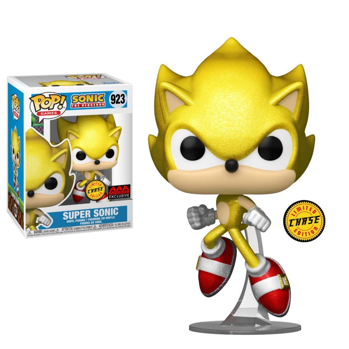 FUNKO - Funko Pop Sonic - Super Sonic Chase exclusivo AAA Anime 923