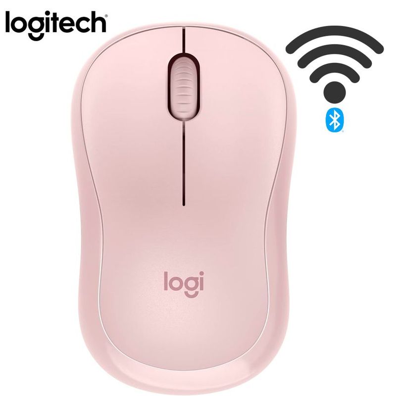 LOGITECH - Mouse Logitech M240 Silent Wireless Bluetooth Rosado