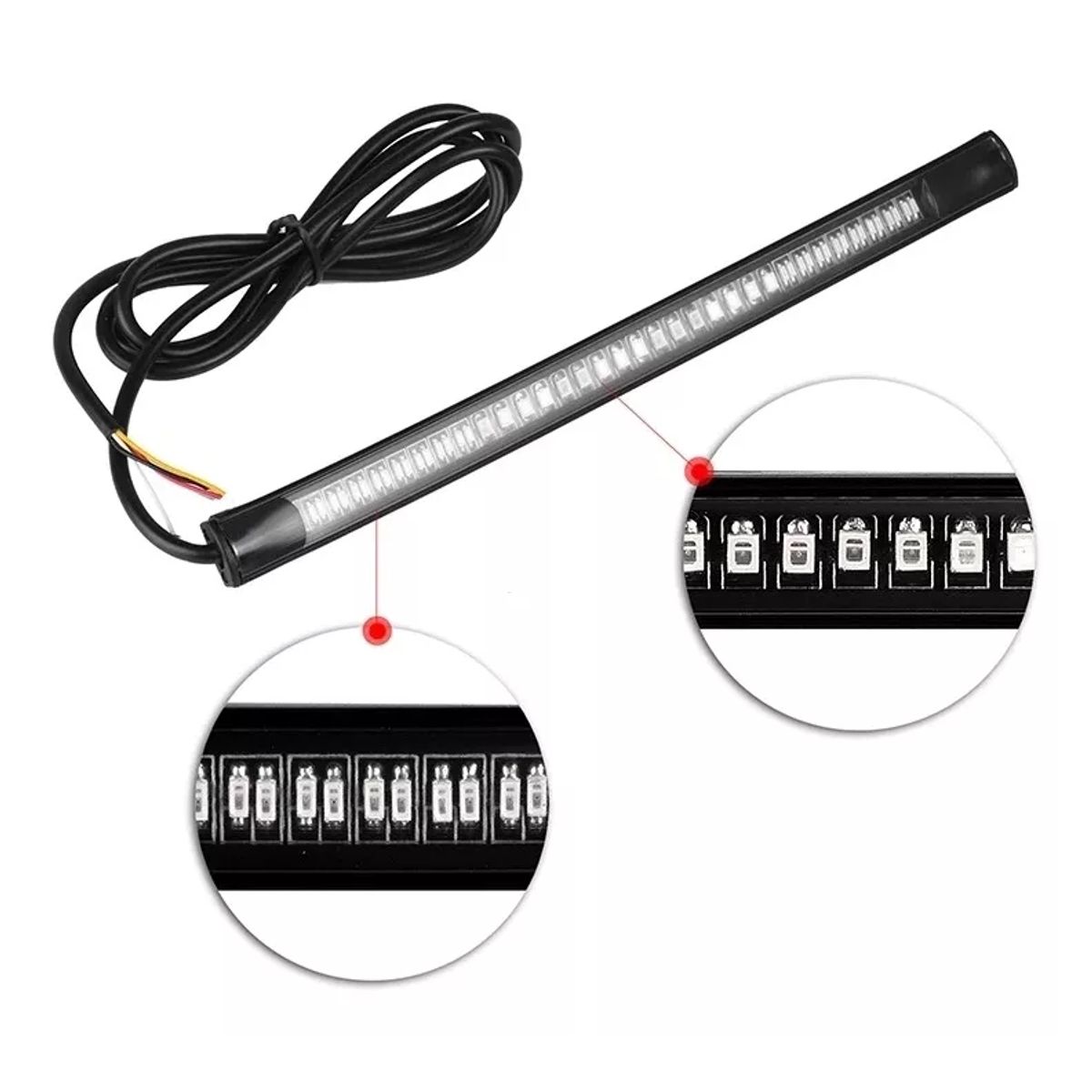 GENERICO - Tira De Led Moto Stop Direccionales Universal Cafe Racer Hd