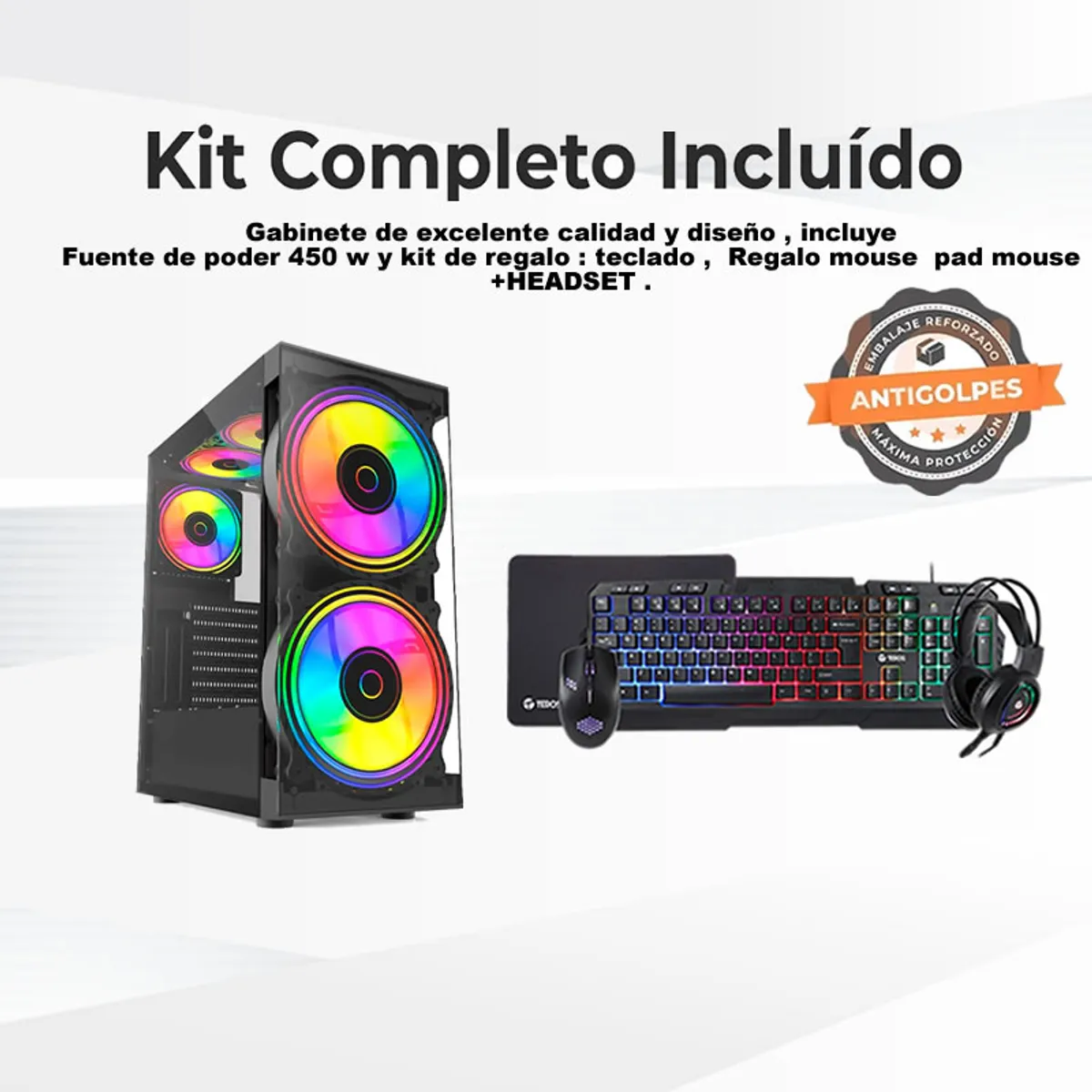 TEROS - Computadora Pc Intel Core i7 3770  Monitor 24 fhd' RAM 16 GB SSD 480 GB