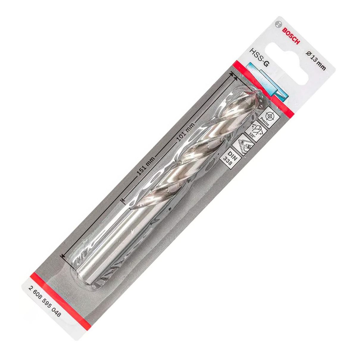 BOSCH - Bosch Broca Metal  HSS-G  13.0X151mm. 1U.