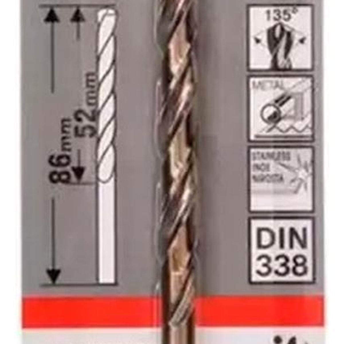 BOSCH - Bosch Broca Metal Cobalto  HSS-Co  4.8 x 52 x 86