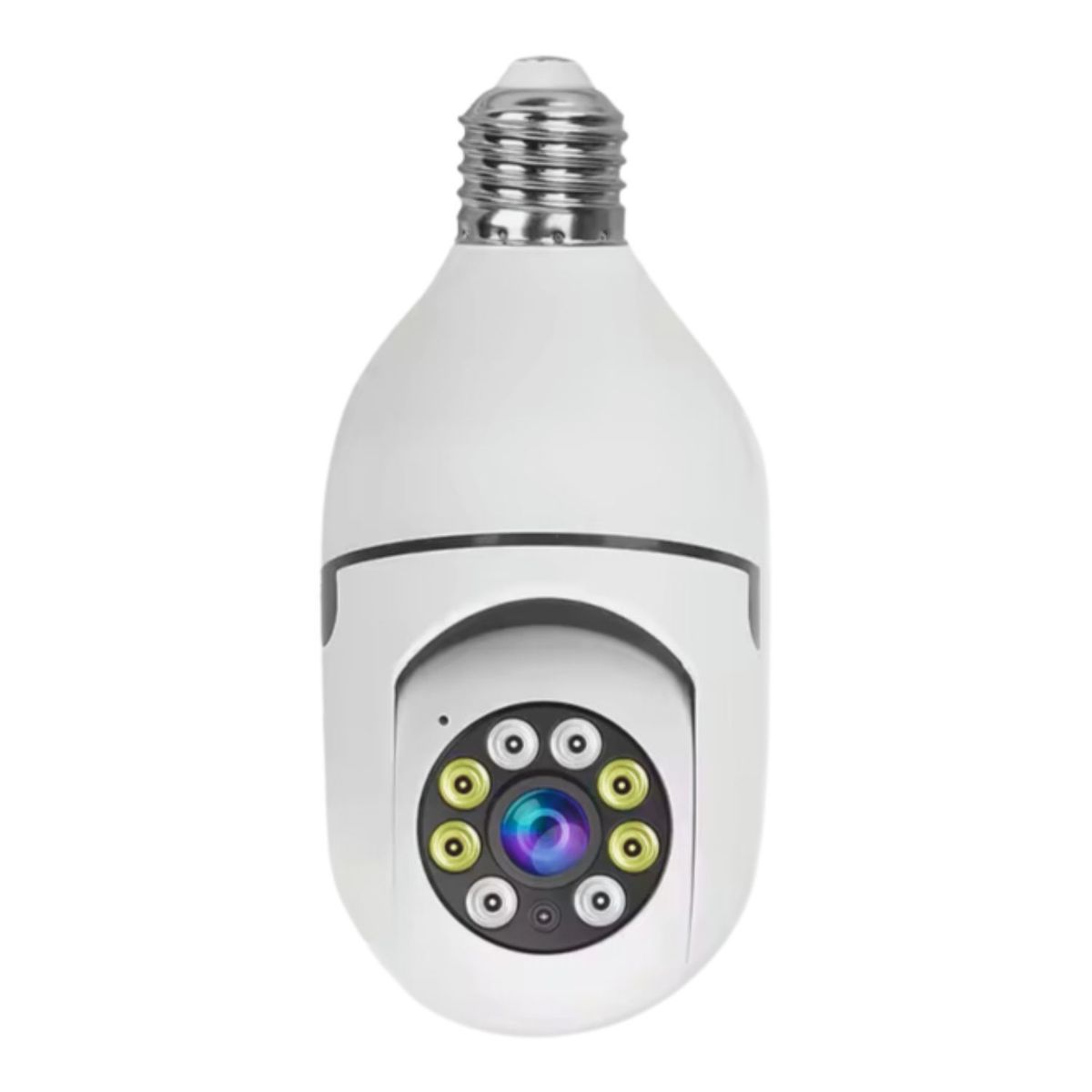 GENERICO - Cámara WIFI 350° tipo Foco con Visión Infrarroja