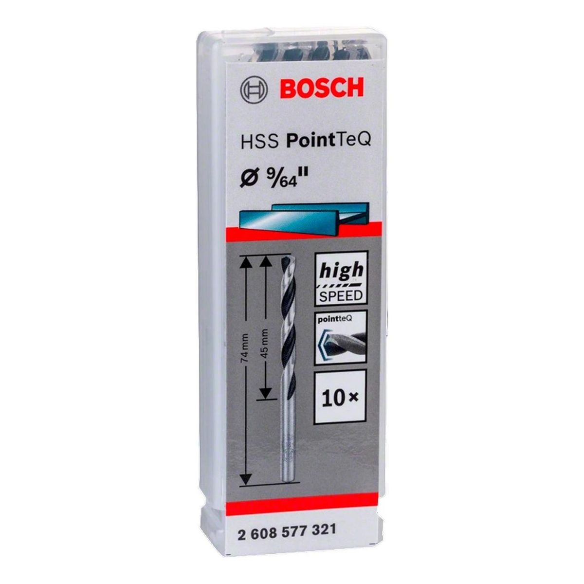 BOSCH - Bosch Broca Metal HSS PointTeQ CjaX10   9/64"