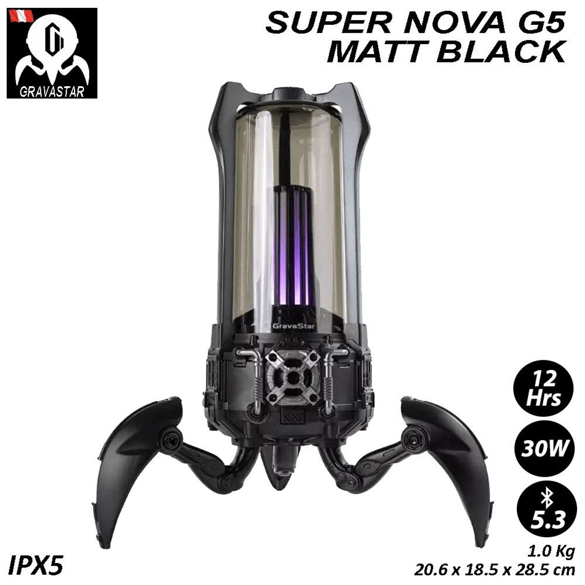 GRAVASTAR - Gravastar Super Nova G5 - Matt Black