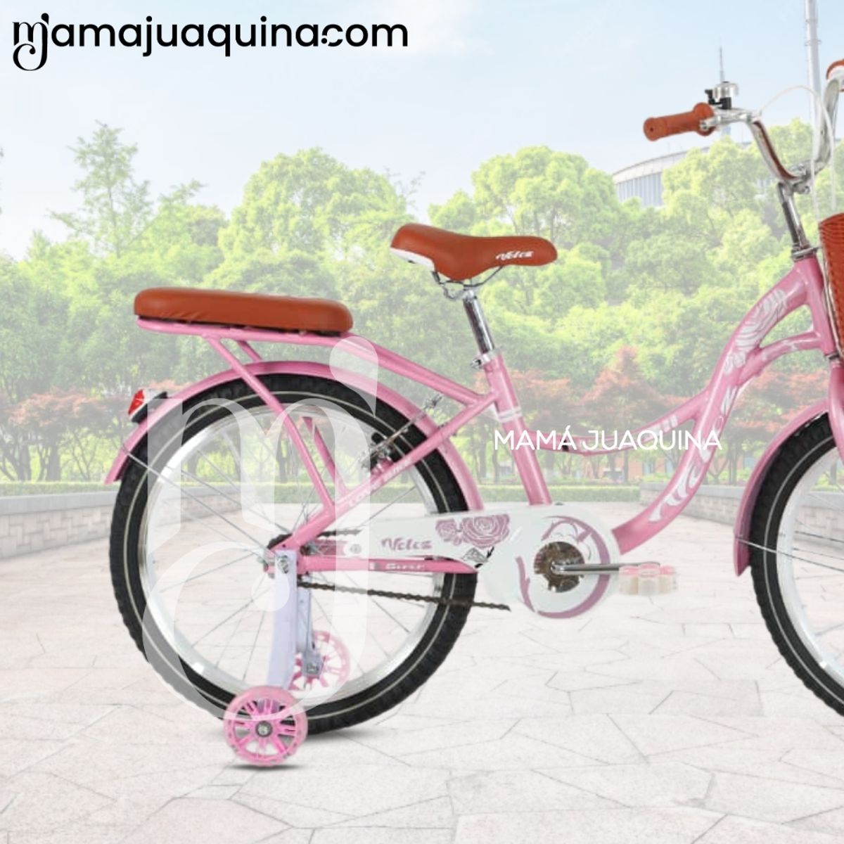Velox - Bicicleta Para Niña Aro 20 «LADY» con Canasta Pink