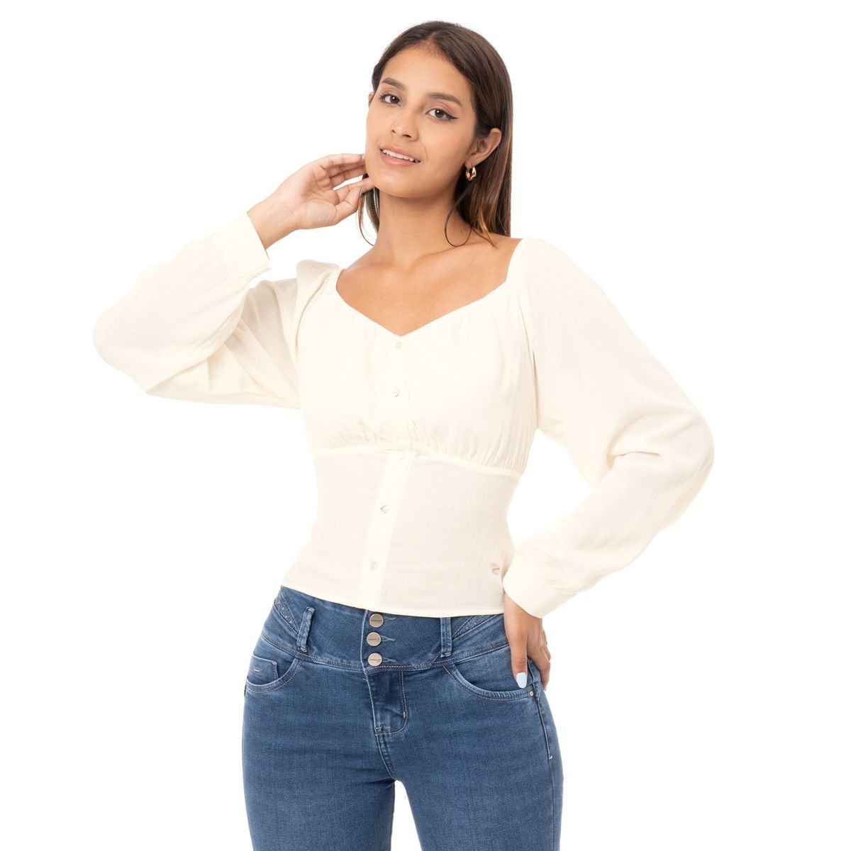 PIONIER - Blusas Popelina Mujer Asmina Pionier