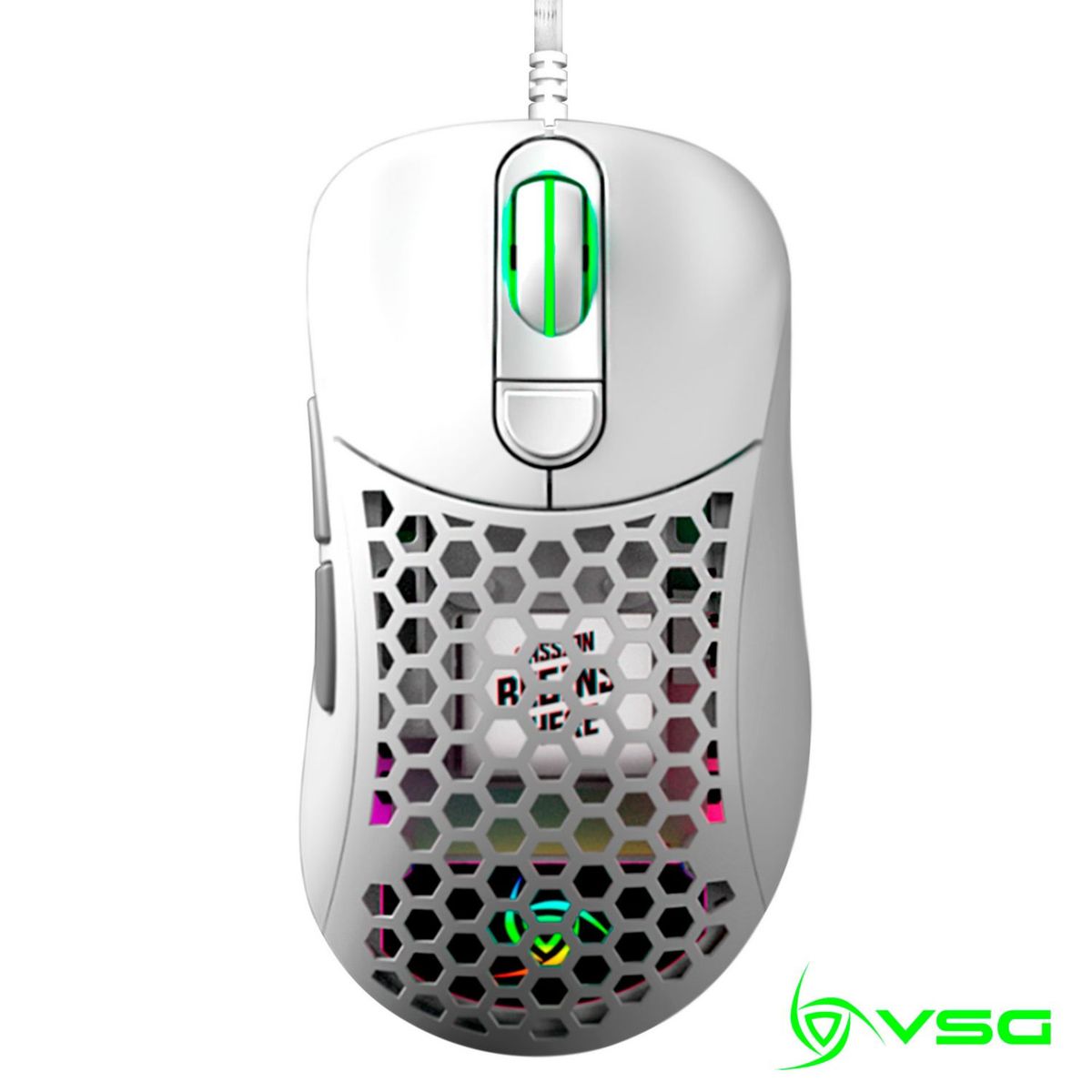 VSG - Mouse Gamer VSG Aquila Air Alámbrico Blanco Mate
