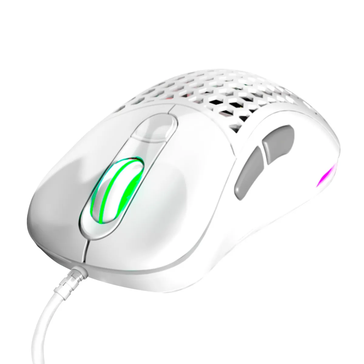 VSG - Mouse Gamer VSG Aquila Air Alámbrico Blanco Brillante