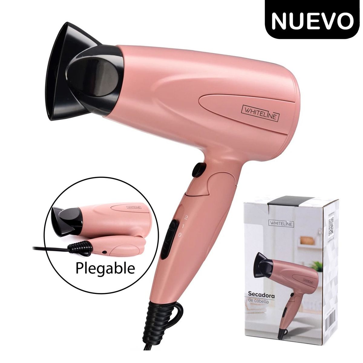 WHITELINE - Secadora de Cabello whiteline Oro Rosa