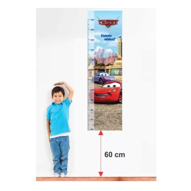 GENERICO - Pegatina Tallímetro Infantil Cars