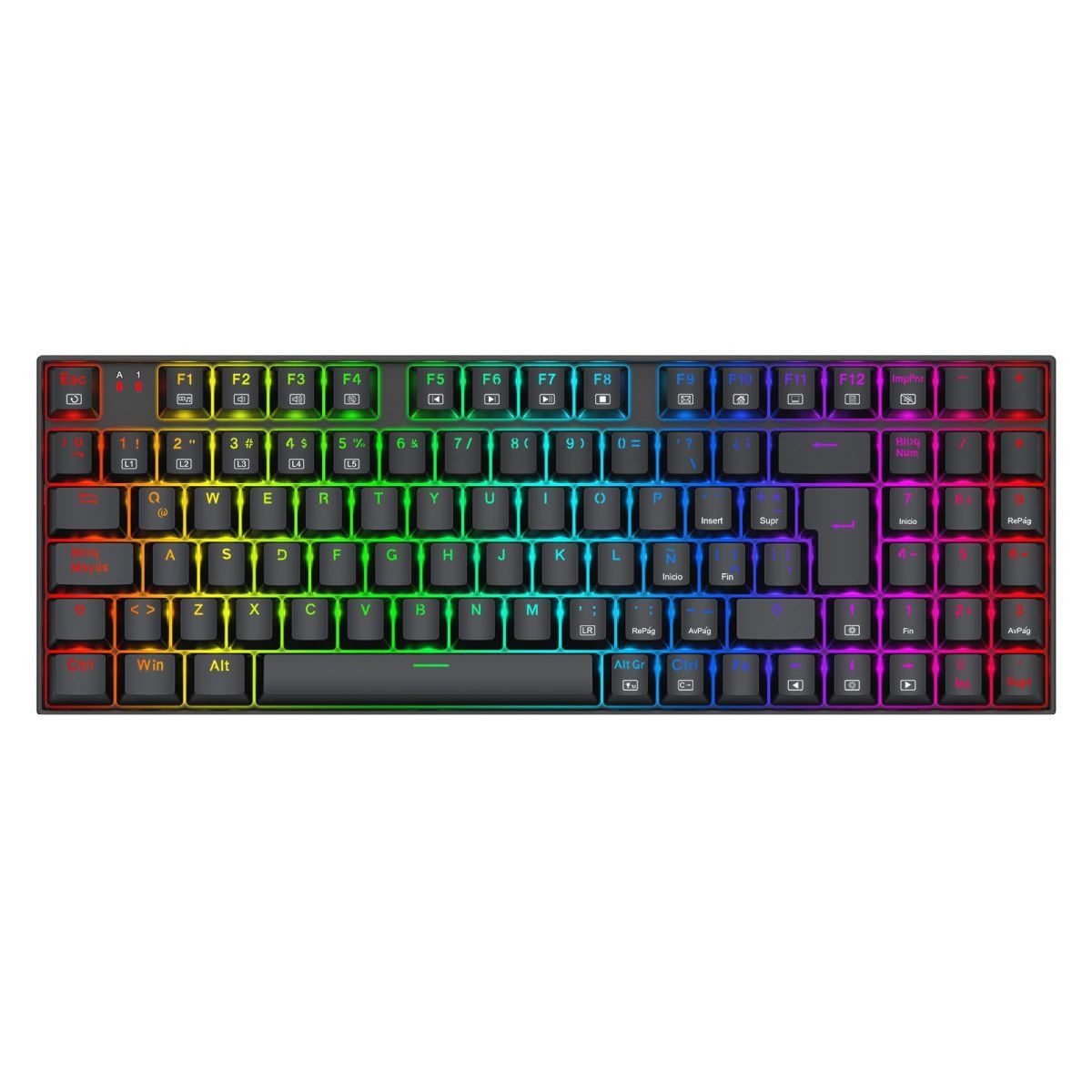 REDRAGON - Redragon - Teclado Ziggs K669 RGB Switch Red - Black