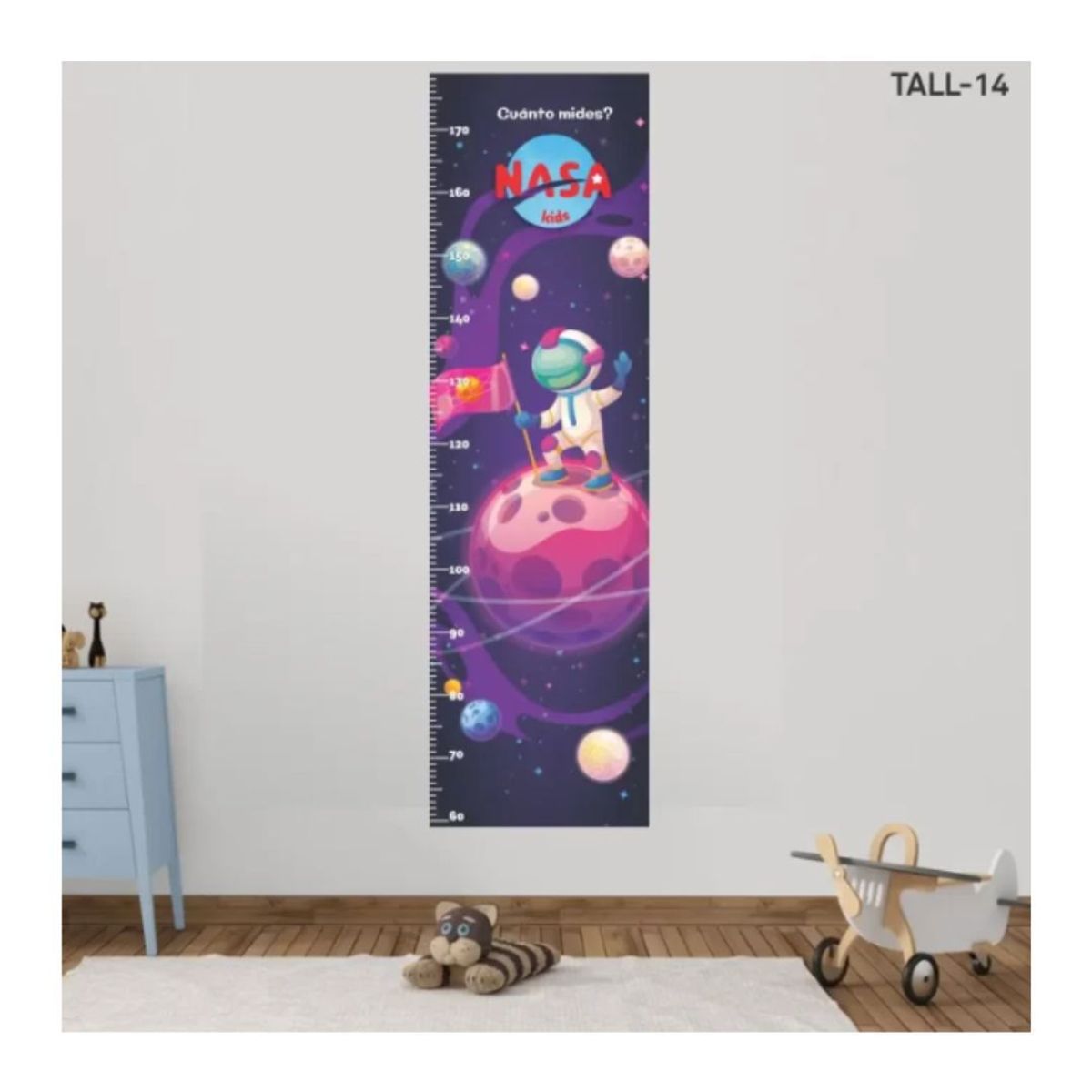 GENERICO - Pegatina Tallímetro Infantil Astronauta