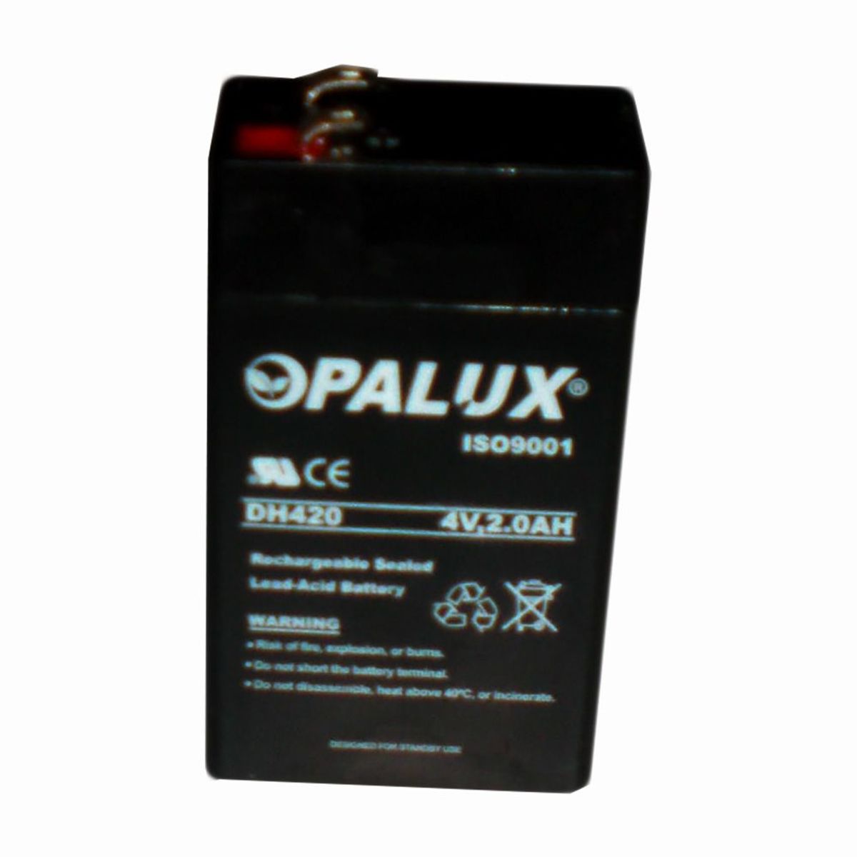 OPALUX - Batería Seca  RECARGABLE 4V 2 AH  OPALUX DH420