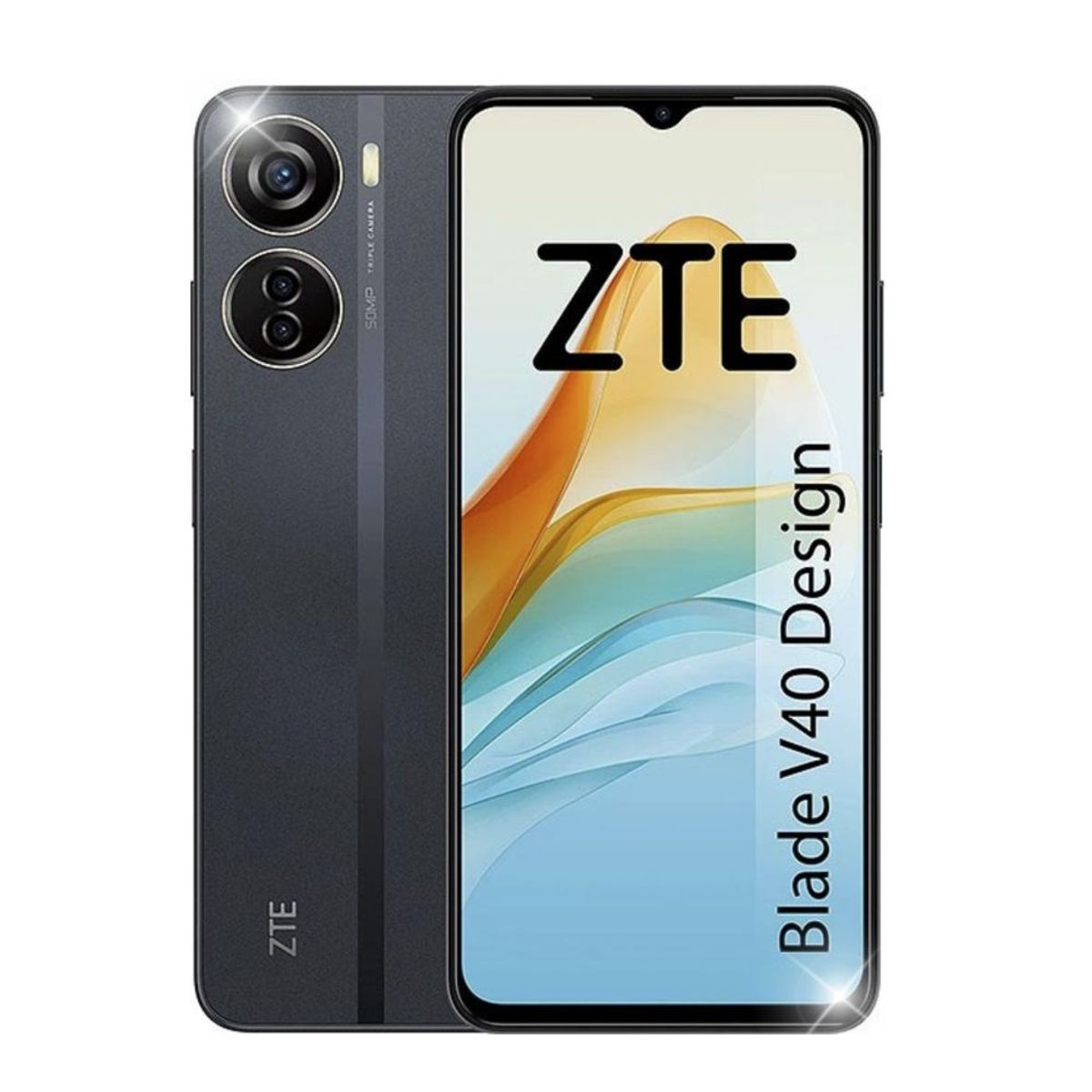 ZTE - Smartphone 4G ZTE V40 DESIGN 8046 6GB RAM 128GB NEGRO DS.