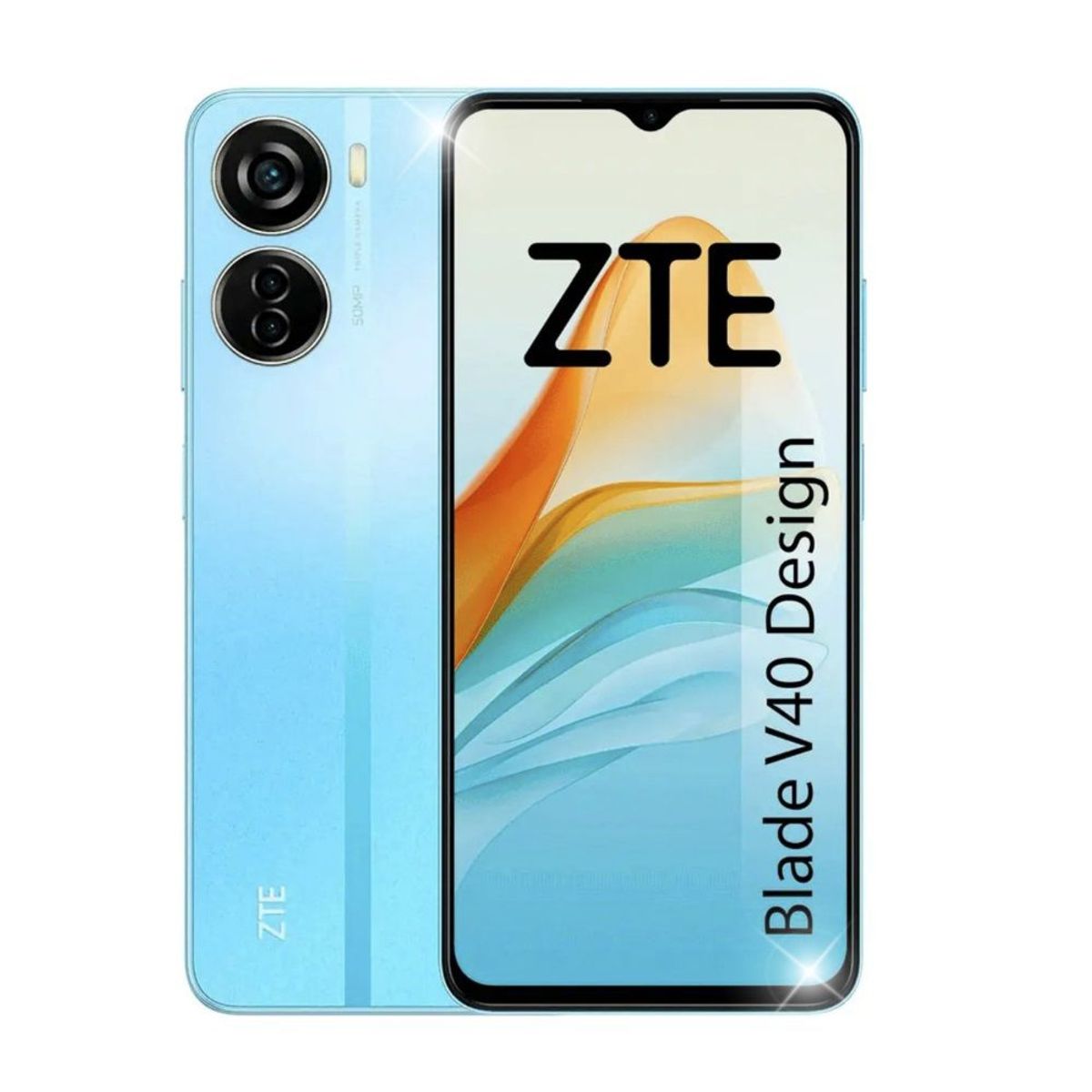 ZTE - Smartphone 4G ZTE V40 DESIGN 8046 6GB RAM 128GB AZUL DS.