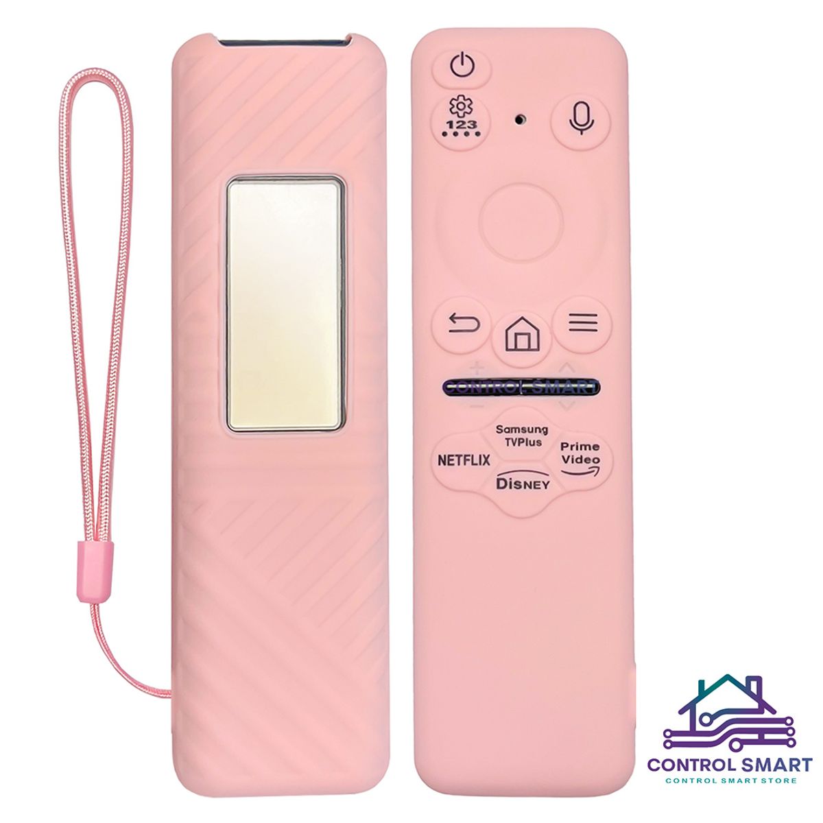 CASE - Funda Cerrada Para Control Samsung Solar Smart Tv Modelo 2023 – Rosa