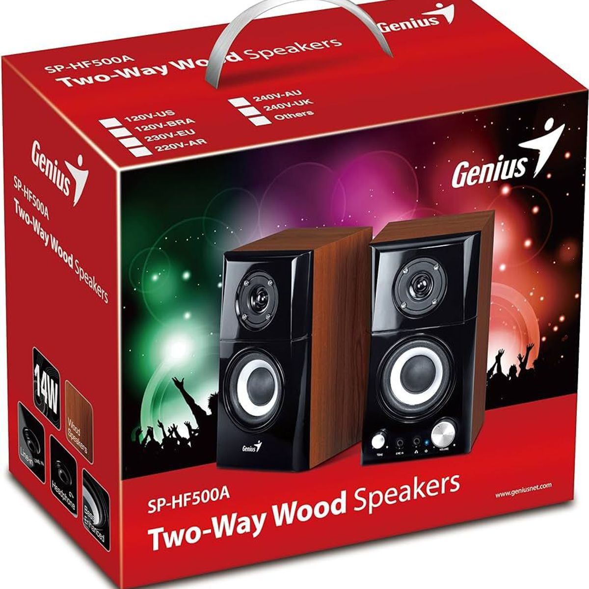 GENIUS - Parlante Genius SP-HF500A II 100V-240V Black 31730032400