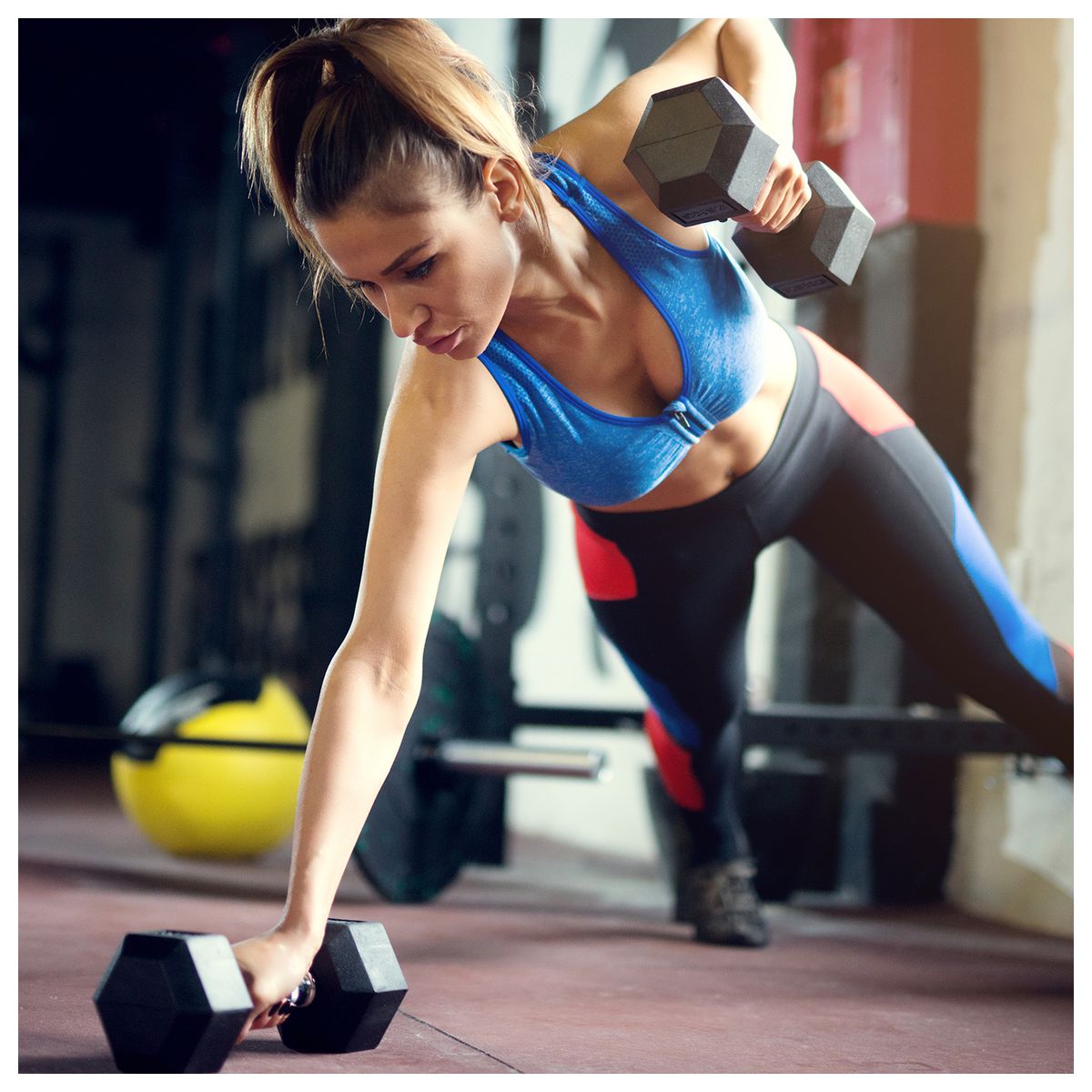 ATLETIS - Mancuerna Atletis hexagonal PVC-Acero 7.5 kg