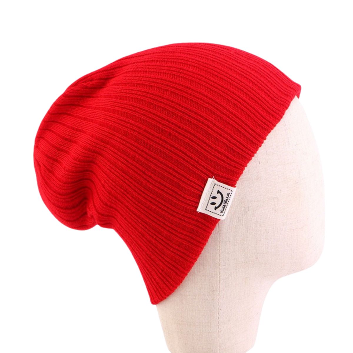 KAST PE - Cartoons Gorro Rojo de Lana Suave para Bebés 6 a 18 meses
