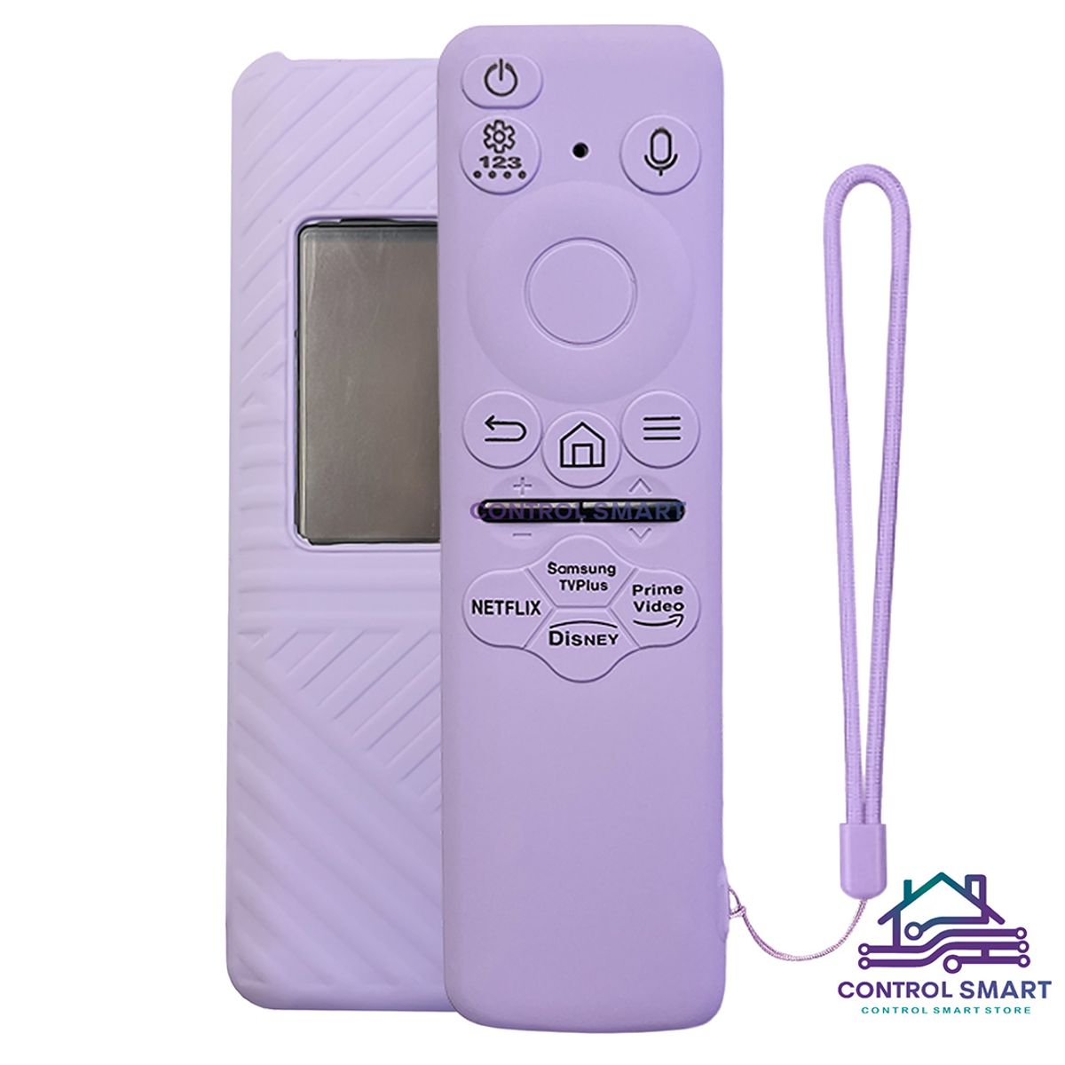 CASE - Funda Cerrada Para Control Samsung Solar Smart Tv Modelo 2023- Lila