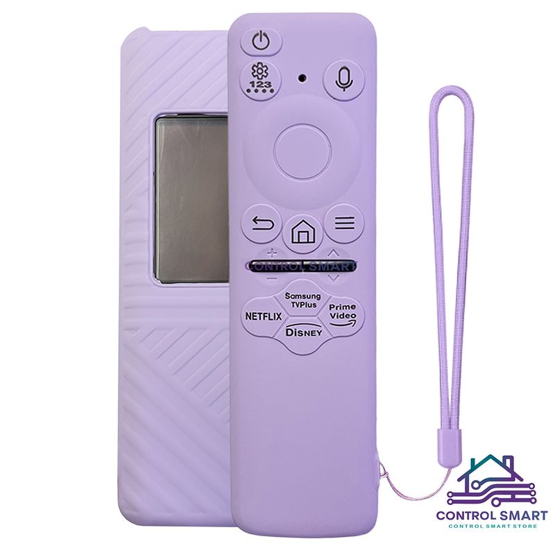 CASE - Funda Cerrada Para Control Samsung Solar Smart Tv Modelo 2023- Lila