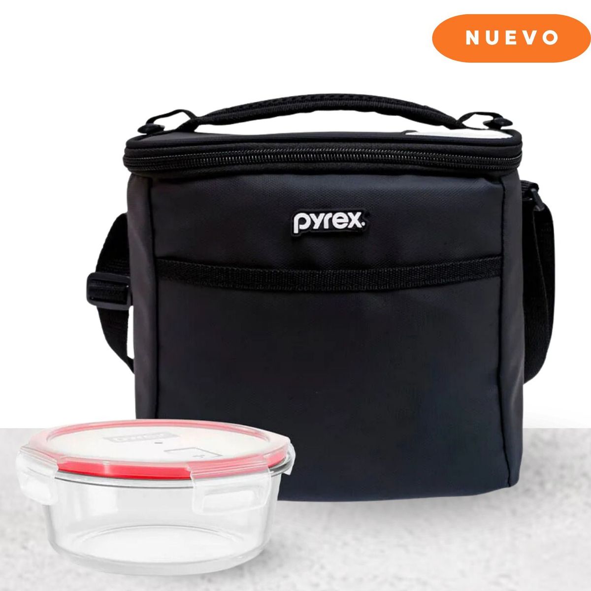 PYREX - Lonchera Pyrex Juvenil Totem Black con Refractario