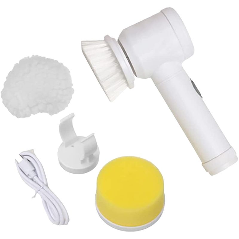 GENERICO - LIMPIADOR DE CEPILLO MÁGICO ELÉCTRICO 5 EN 1