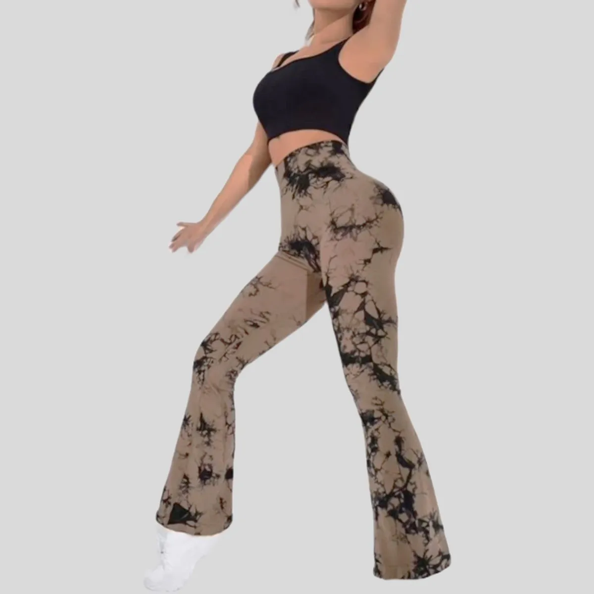 GENERICO - Pantalon de gimnasio con cintura alta y push up