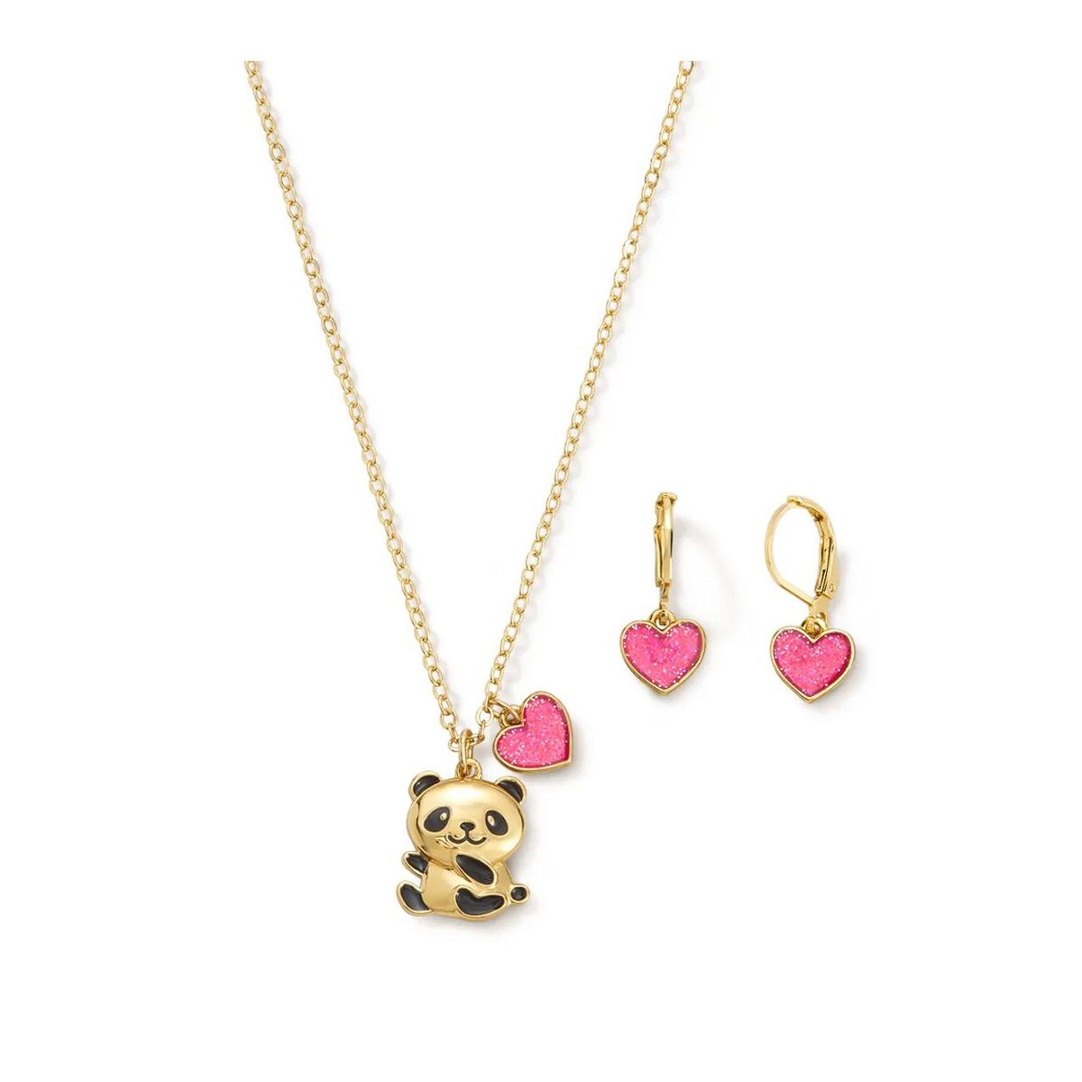 ESIKA - Estuche Collar + Aretes My Sweet Panda - Hermoso Juego Niña