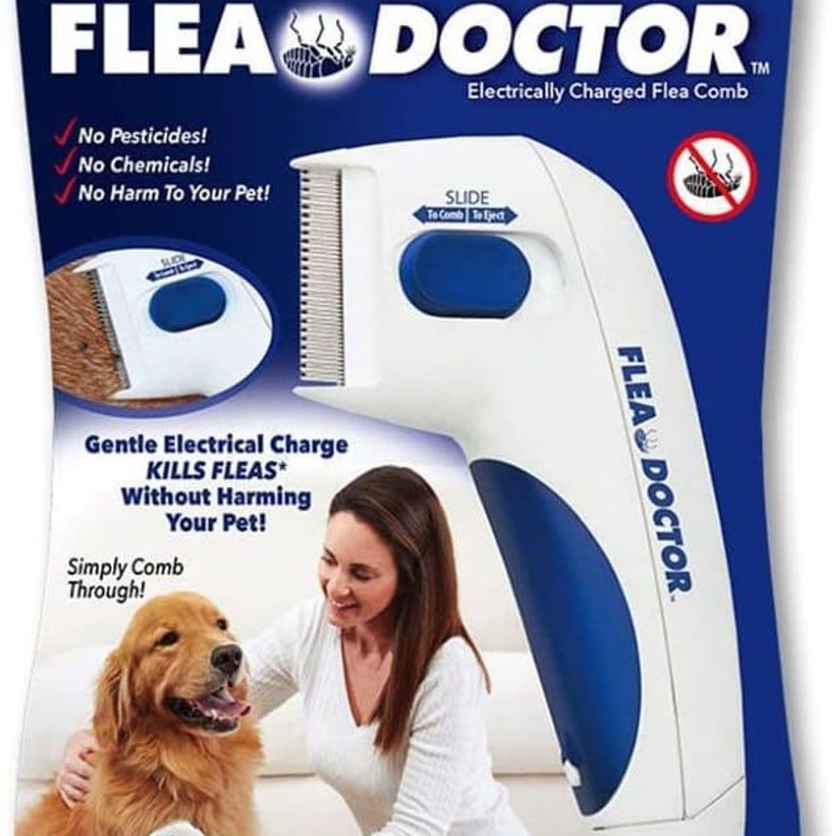 GENERICO - CEPILLO MATAPULGAS ELÉCTRICO