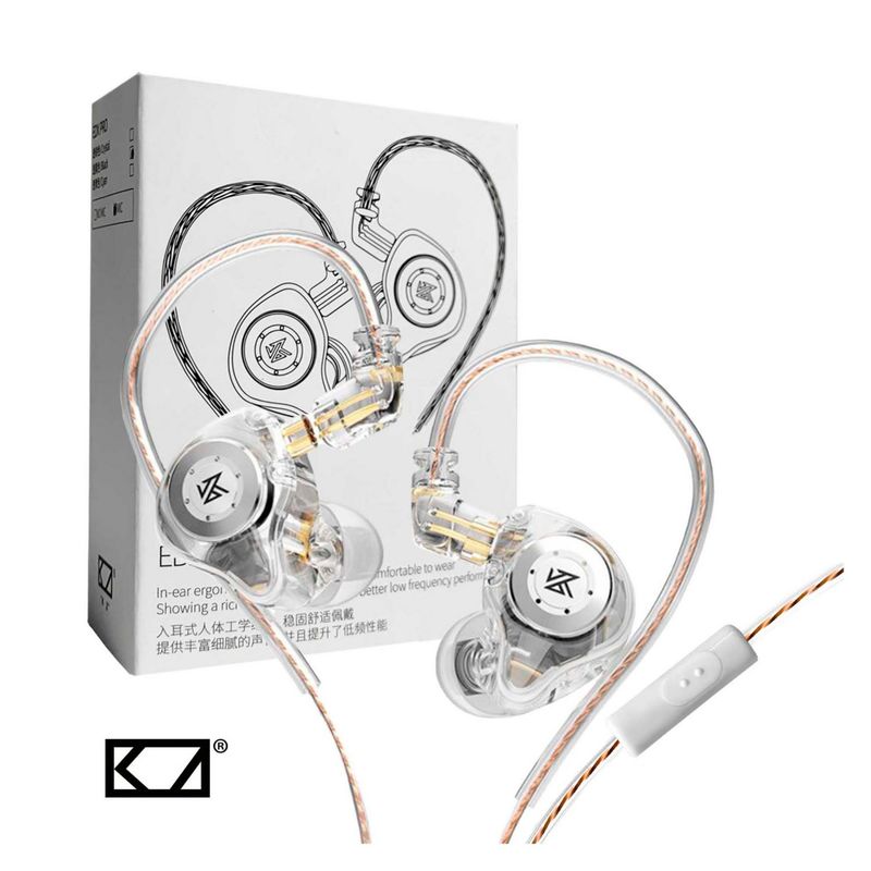 KZ - Audifonos In-Ear Gamer con micro KZ EDX Pro Crystal
