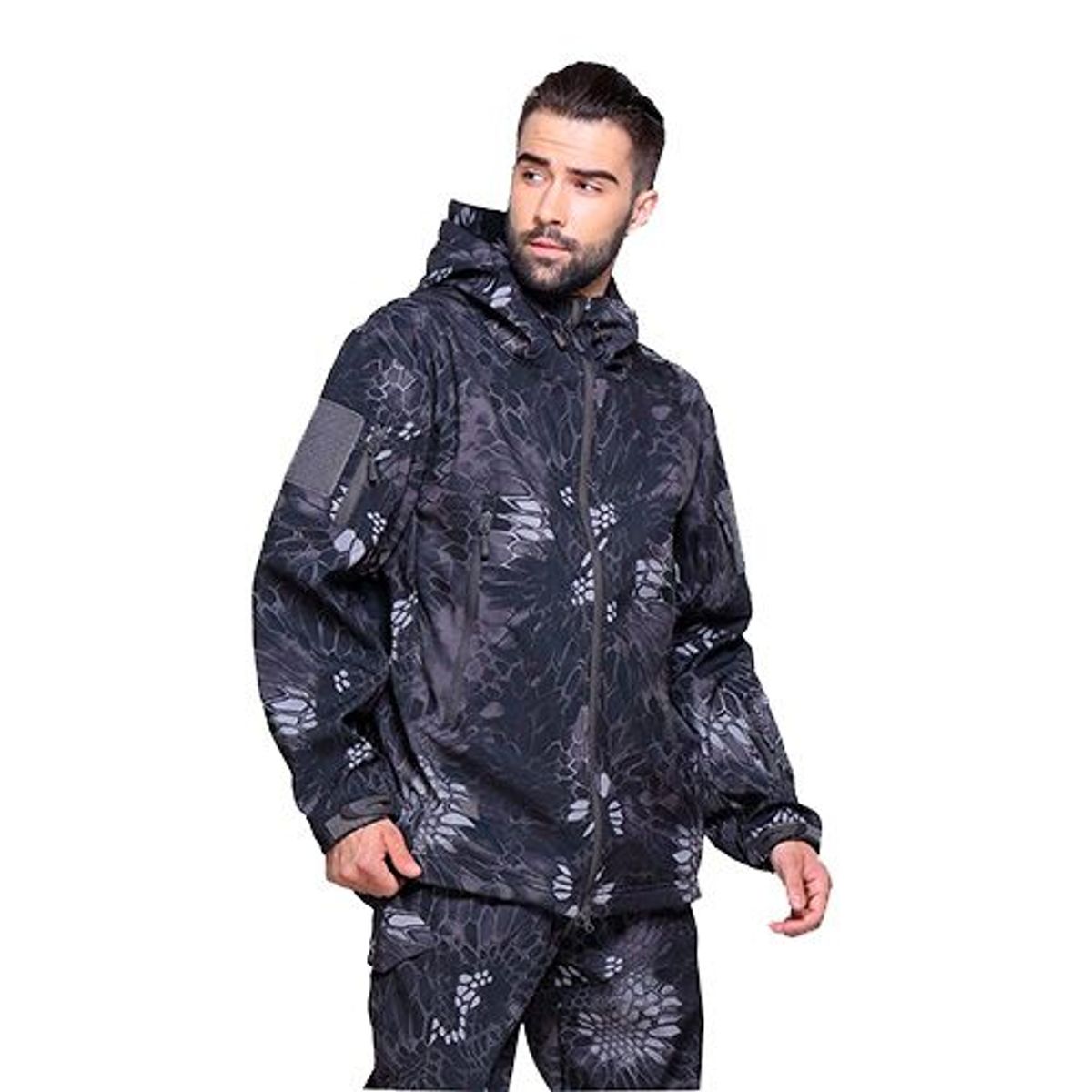 GENERICO - Chaqueta Tactica Casaca Piel De Tiburon Camping Invierno Morado - L