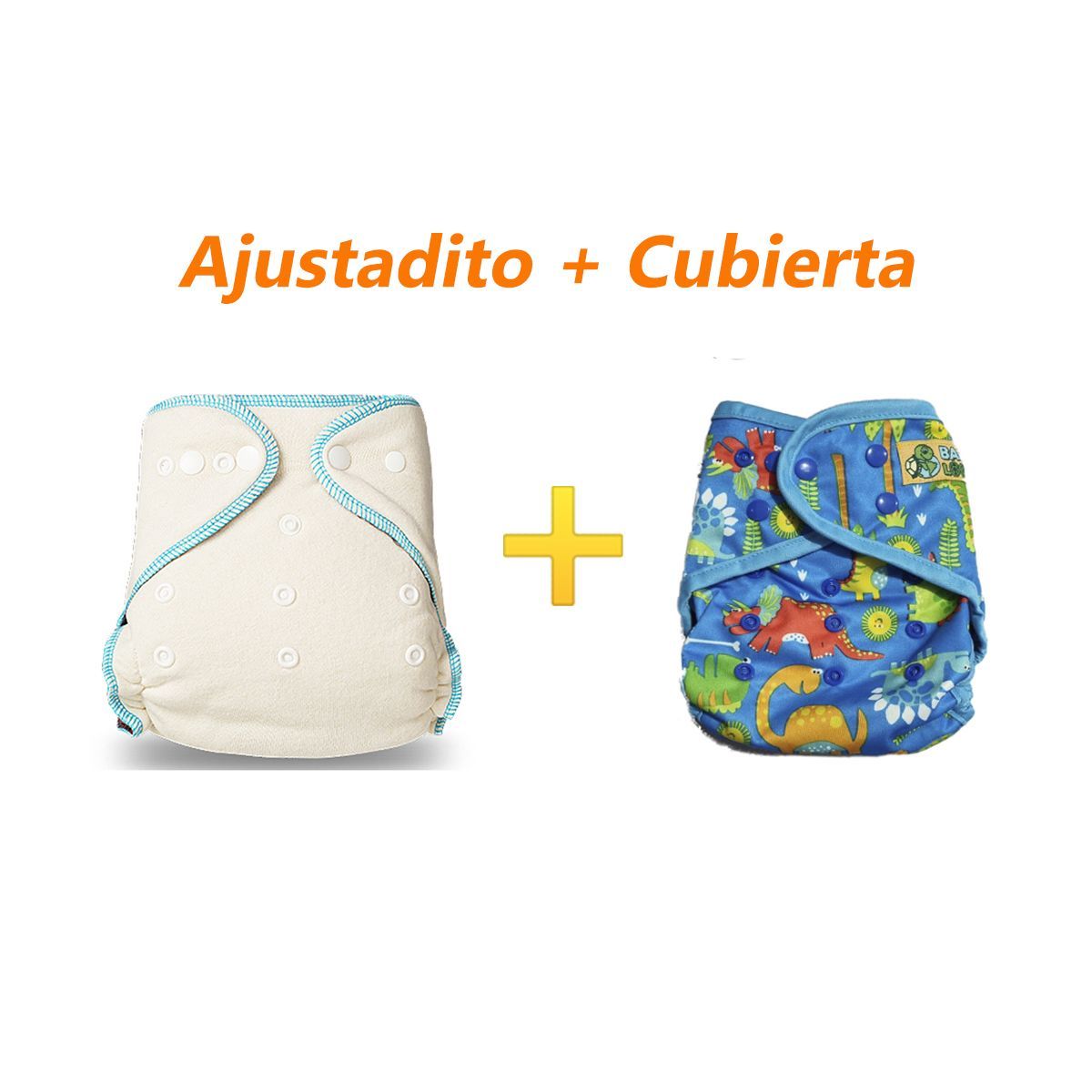 GENERICO - Pack Pañal de Tela Nocturno Ajustadito + Cubierta