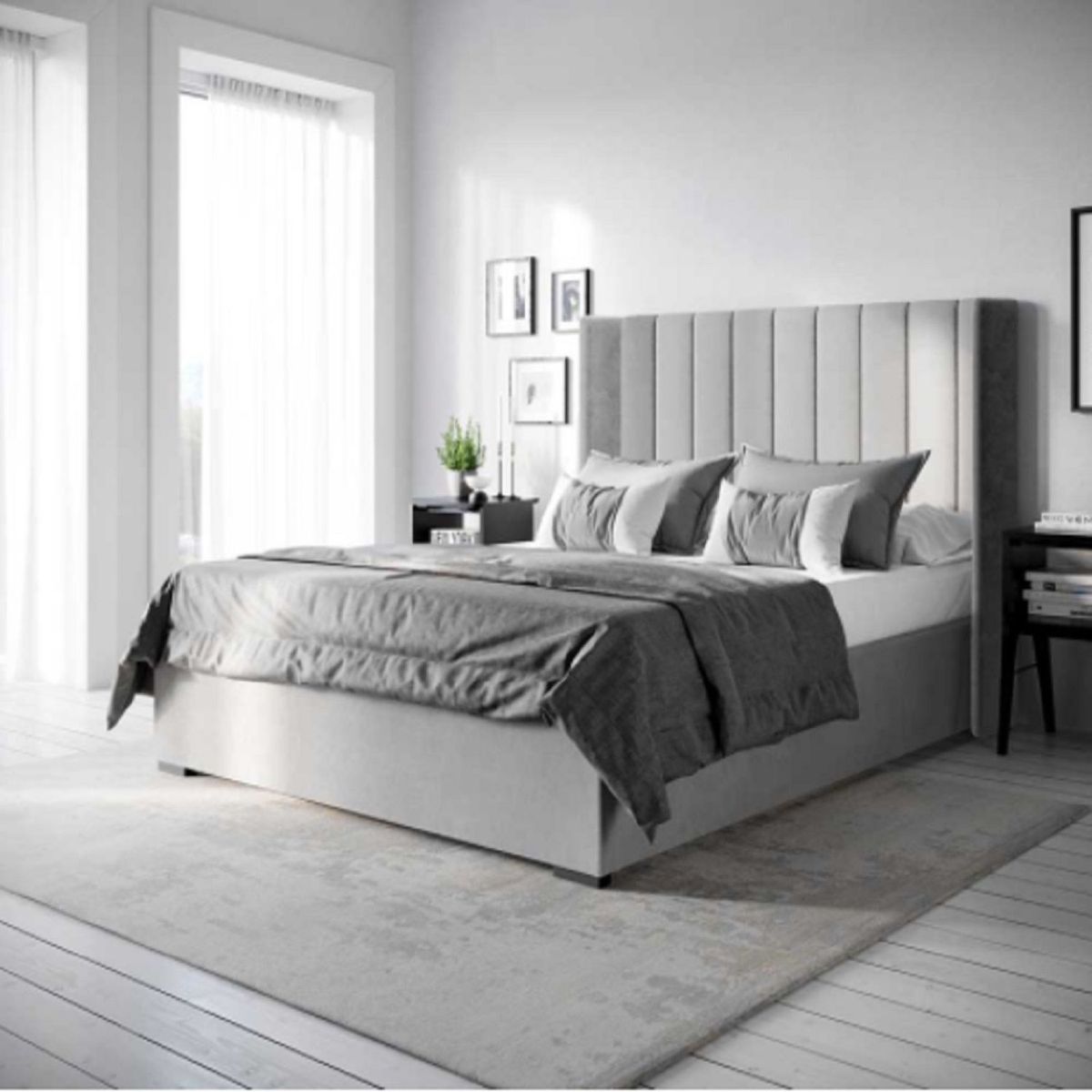 GENERICO - Cabecera Alta Plomo Queen