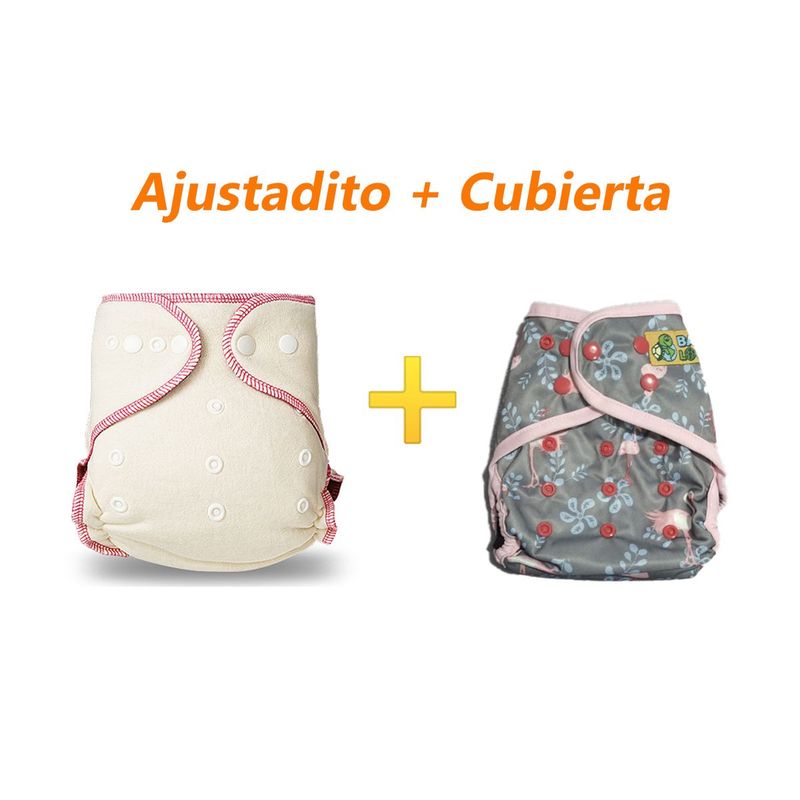 GENERICO - Pack Pañal de Tela Nocturno Ajustadito + Cubierta