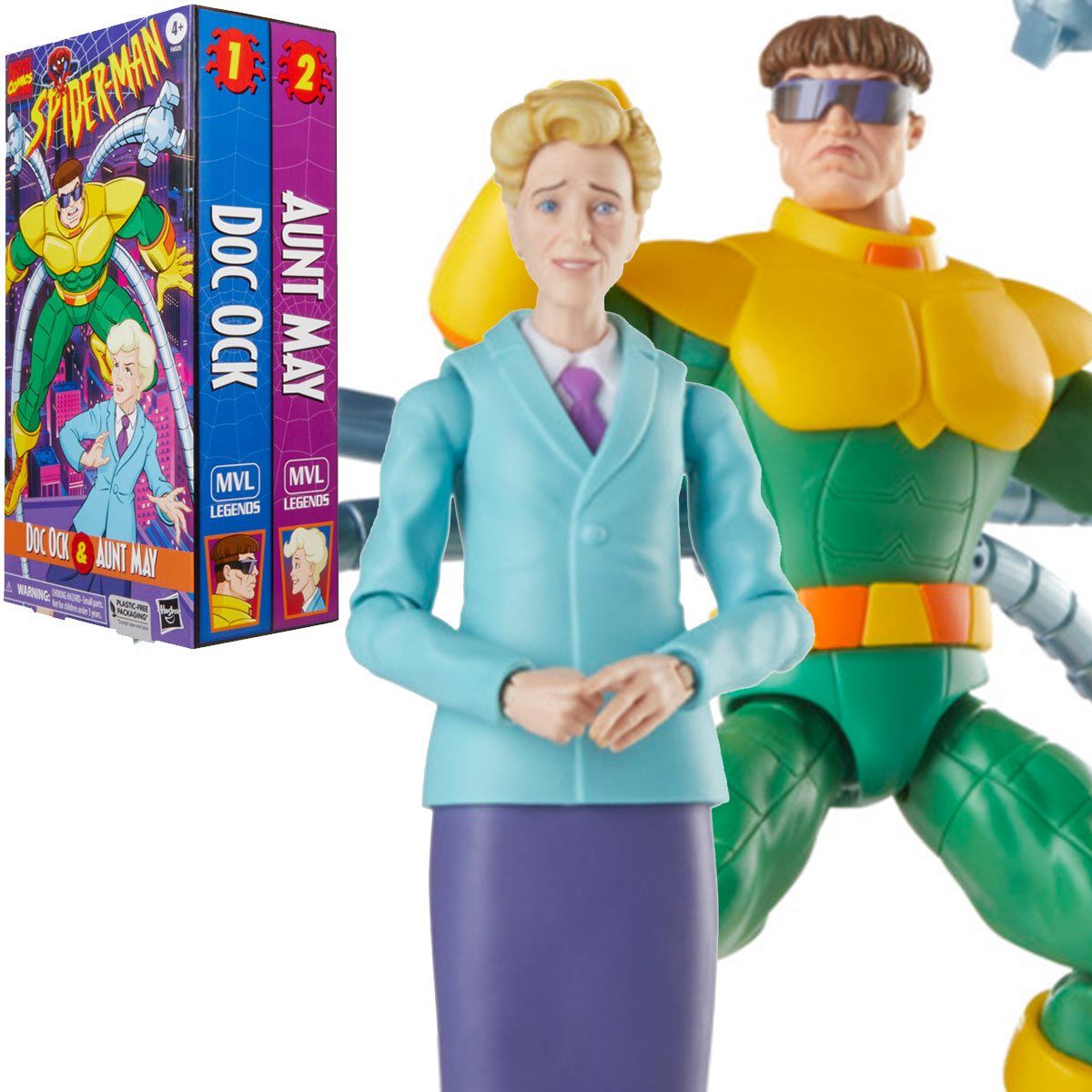 MARVEL - Figura Spider-Man Marvel Legends Doc Octopus & Aunt May