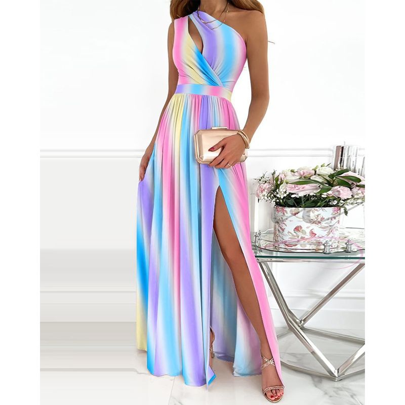 RINODERINA - Vestido Largo Elegante Playa Moda Mujer