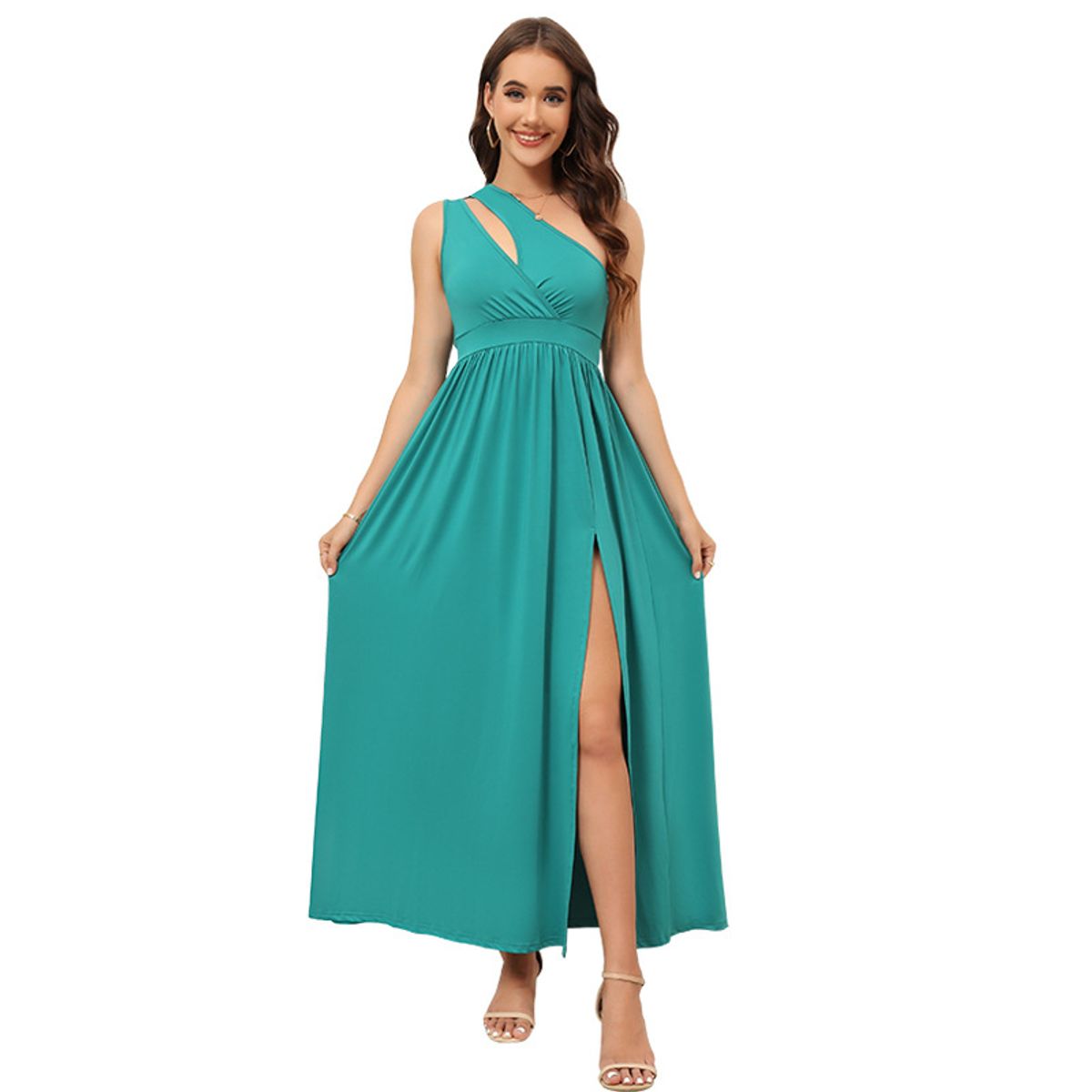 RINODERINA - Vestido Largo Elegante Playa Moda Mujer