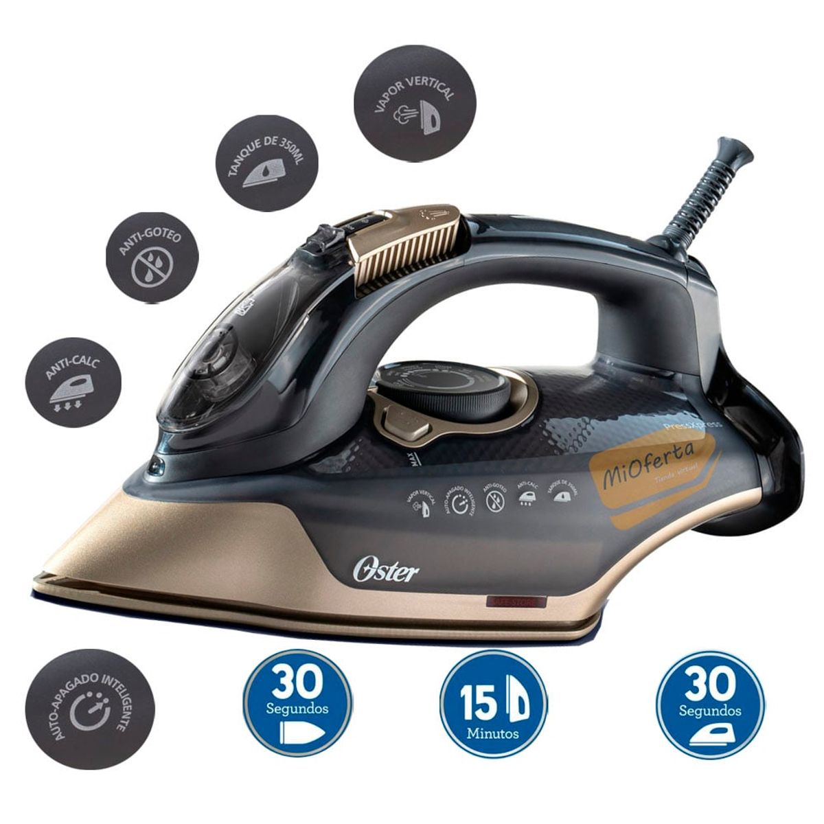 OSTER - Plancha a Vapor Oster Pressxpress Gcstpx9000b