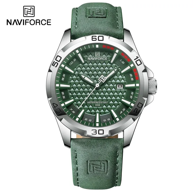 NAVIFORCE - Reloj Naviforce 8023 para Hombre con Correa de Cuero en Caja