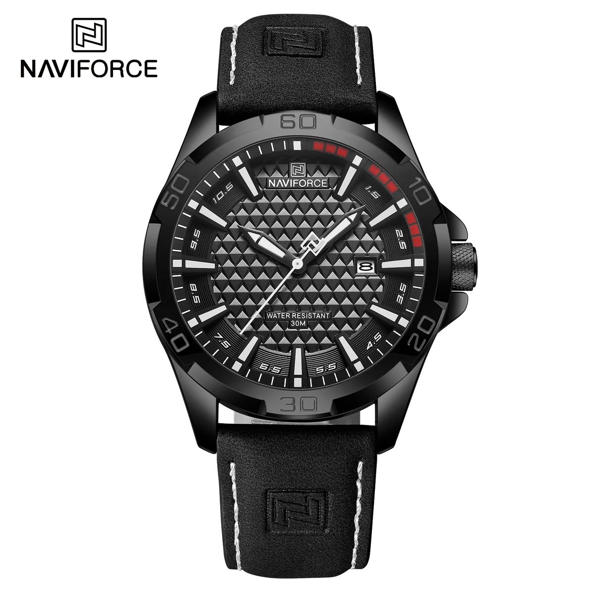 NAVIFORCE - Reloj Naviforce 8023 para Hombre con Correa de Cuero en Caja