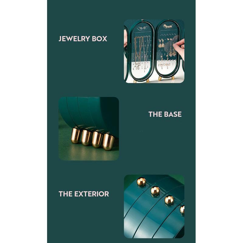 GENERICO - Joyero Organizador Plegable con Espejo 4 Cuerpos