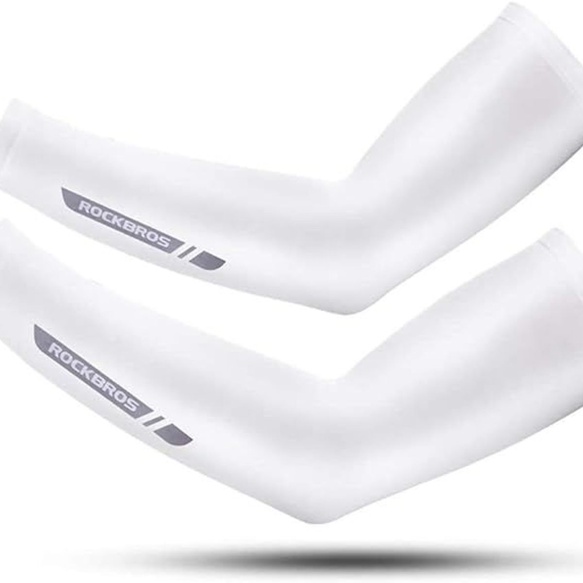 ROCKBROS - Mangas Protección Uv Ice Silk XT016 Blanco Talla L