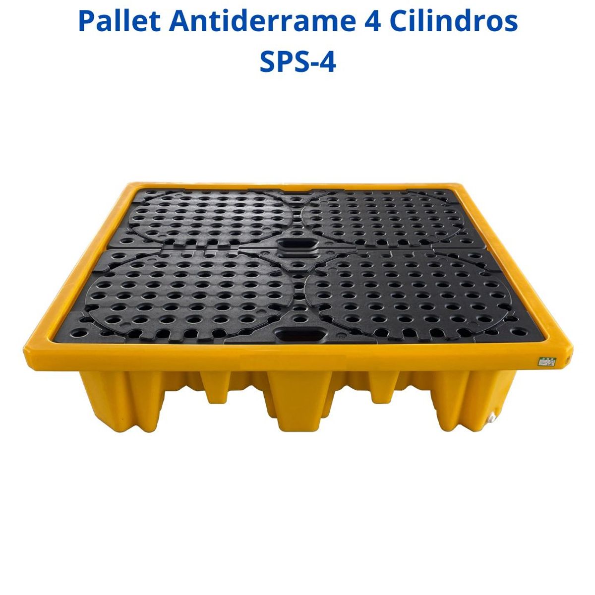 GENERICO - Pallet anti-derrame para 4 cilindros