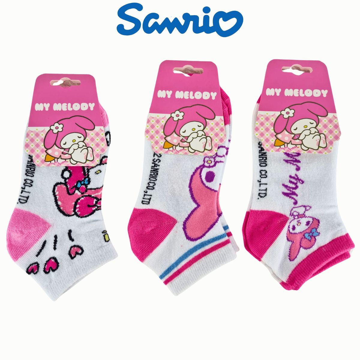SANRIO - Pack 3 Medias Sanrio Talla 28 a 32 - MY MELODY