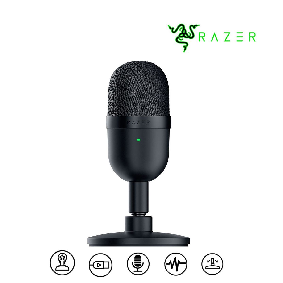 RAZER - Micrófono Razer Seiren Mini USB Ultra Compacto - Negro